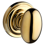 Baldwin Hardware Reserve Perilla Ellipse — Latón pulido Lifetime (PVD) — Traditional Round — Dummy completo