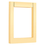 Baldwin Hardware Contemporary Square Aldaba de Puerta 0183 — Latón sin laca