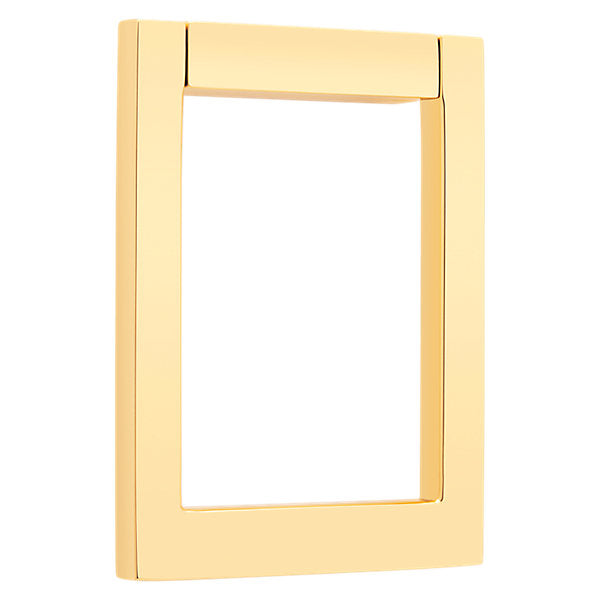 Baldwin Hardware Contemporary Square Aldaba de Puerta 0183 — Latón sin laca