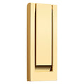 Baldwin Hardware Modern Aldaba de Puerta 0184 — Latón pulido Lifetime (PVD)