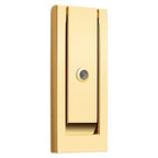 Baldwin Hardware Modern Aldaba de Puerta con Mirilla 0185 — Latón sin laca