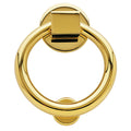 Baldwin Hardware Ring Aldaba de Puerta 0195 — Latón pulido Lifetime (PVD)