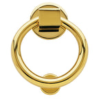 Baldwin Hardware Ring Aldaba de Puerta 0195 — Latón pulido Lifetime (PVD)