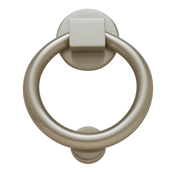 Baldwin Hardware Ring Aldaba de Puerta 0195 — Níquel satinado Lifetime