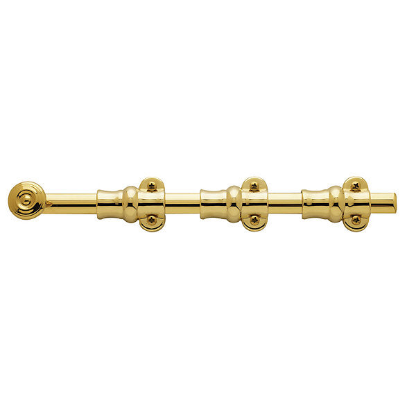 Baldwin Hardware Pasador de Superficie 12 0381 — Latón pulido Lifetime (PVD)