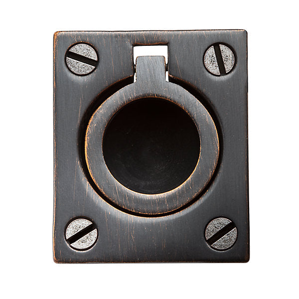 Baldwin Hardware Jaladera de Anillo Empotrada 0392 — Bronce veneciano