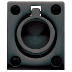 Baldwin Hardware Jaladera de Anillo Empotrada 0392 — Negro satinado