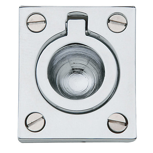 Baldwin Hardware Jaladera de Anillo Empotrada 0392 — Cromo pulido