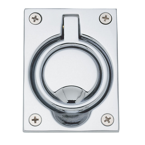 Baldwin Hardware Jaladera de Anillo Empotrada 0395 — Cromo pulido