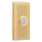 Baldwin Hardware Rectangular Timbre 4860 — Latón satinado Lifetime