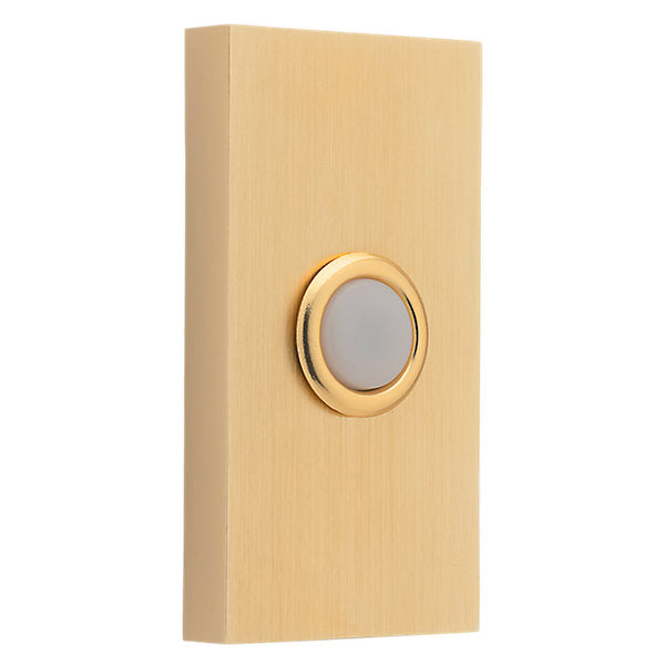 Baldwin Hardware Contemporary Timbre 4863 — Latón satinado Lifetime