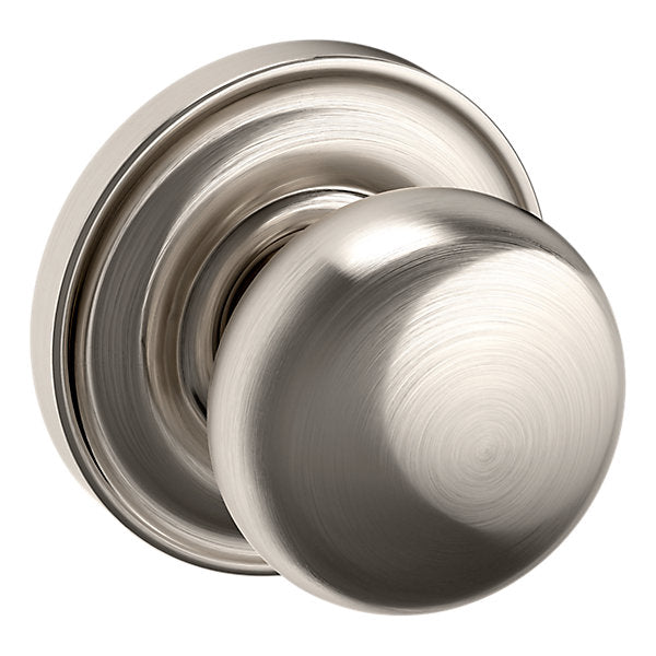 Baldwin Hardware Perilla 5000 con Roseta 5048 — Níquel satinado Lifetime — Dummy completo