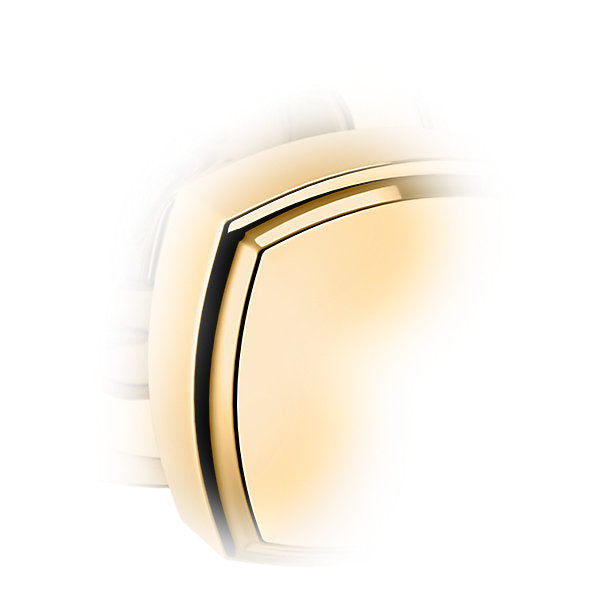 Baldwin Hardware Perilla 5011 con Roseta 5058 — Latón pulido Lifetime (PVD) — Paso