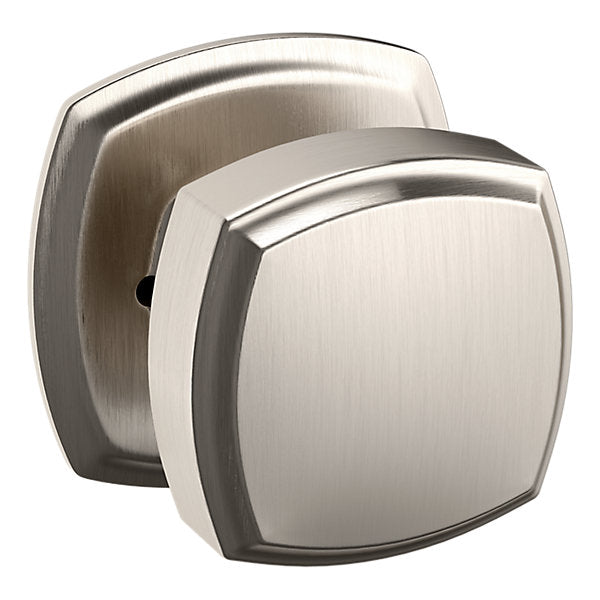 Baldwin Hardware Perilla 5011 con Roseta 5058 — Níquel satinado Lifetime — Privacidad