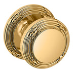 Baldwin Hardware Perilla 5013 con Roseta 5021 — Latón sin laca — Paso