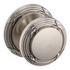 Baldwin Hardware Perilla 5013 con Roseta 5021 — Níquel satinado Lifetime — Dummy completo