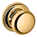 Baldwin Hardware Perilla 5015 Classic con Roseta 5048 — Latón pulido Lifetime (PVD) — Privacidad