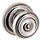Baldwin Hardware Perilla 5020 Colonial con Roseta 5048 — Níquel pulido Lifetime — Dummy completo