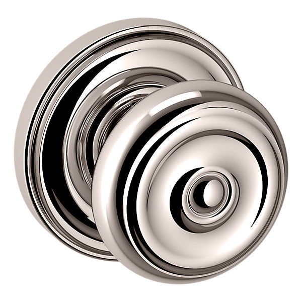 Baldwin Hardware Perilla 5020 Colonial con Roseta 5048 — Níquel pulido Lifetime — Paso