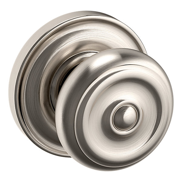 Baldwin Hardware Perilla 5020 Colonial con Roseta 5048 — Níquel satinado Lifetime — Dummy completo