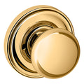 Baldwin Hardware Perilla 5030 con Roseta 5048 — Latón pulido Lifetime (PVD) — Privacidad