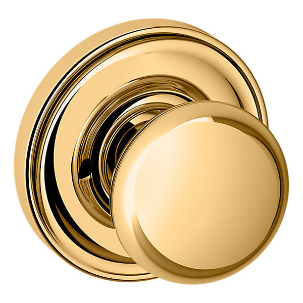 Baldwin Hardware Perilla 5030 con Roseta 5048 — Latón sin laca — Privacidad