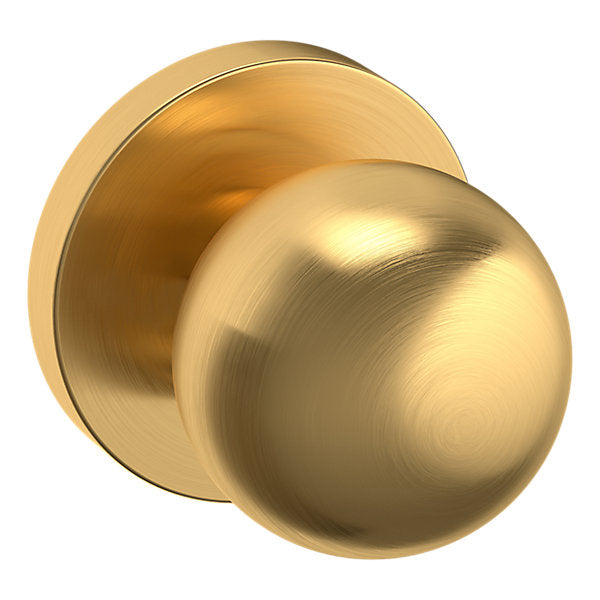 Baldwin Hardware Perilla 5041 con Roseta 5046 — Latón satinado Lifetime — Dummy completo