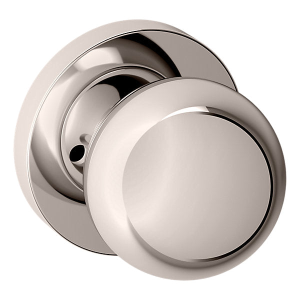 Baldwin Hardware Perilla 5041 con Roseta 5046 — Níquel pulido Lifetime — Privacidad
