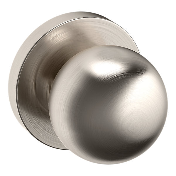 Baldwin Hardware Perilla 5041 con Roseta 5046 — Níquel satinado Lifetime — Dummy completo