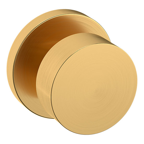 Baldwin Hardware Perilla 5055 con Roseta 5046 — Latón satinado Lifetime — Dummy completo