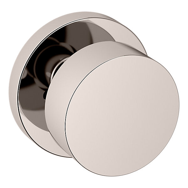 Baldwin Hardware Perilla 5055 con Roseta 5046 — Níquel pulido Lifetime — Privacidad