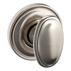 Baldwin Hardware Perilla 5057 con Roseta 5048 — Níquel satinado Lifetime — Dummy completo