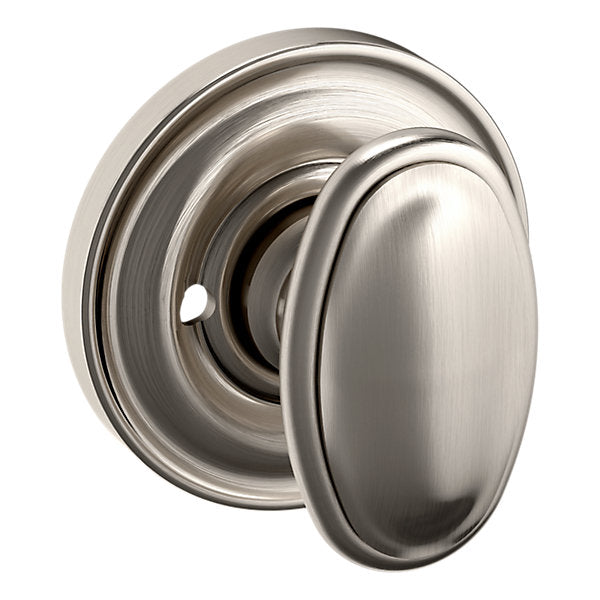Baldwin Hardware Perilla 5057 con Roseta 5048 — Níquel satinado Lifetime — Privacidad