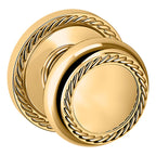 Baldwin Hardware Perilla 5064 con Roseta 5004 — Latón pulido Lifetime (PVD) — Dummy completo