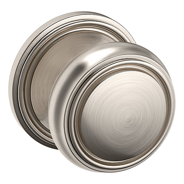 Baldwin Hardware Perilla 5068 con Roseta 5070 — Níquel satinado Lifetime — Dummy completo