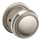 Baldwin Hardware Perilla 5068 con Roseta 5070 — Níquel satinado Lifetime — Privacidad