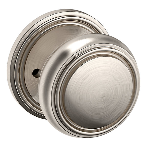 Baldwin Hardware Perilla 5068 con Roseta 5070 — Níquel satinado Lifetime — Privacidad