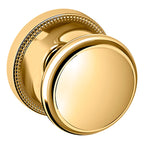 Baldwin Hardware Perilla 5069 con Roseta 5076 — Latón pulido Lifetime (PVD) — Dummy completo