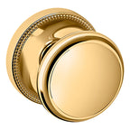 Baldwin Hardware Perilla 5069 con Roseta 5076 — Latón sin laca — Paso