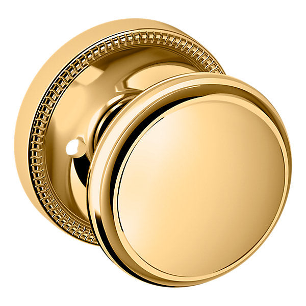Baldwin Hardware Perilla 5069 con Roseta 5076 — Latón sin laca — Privacidad