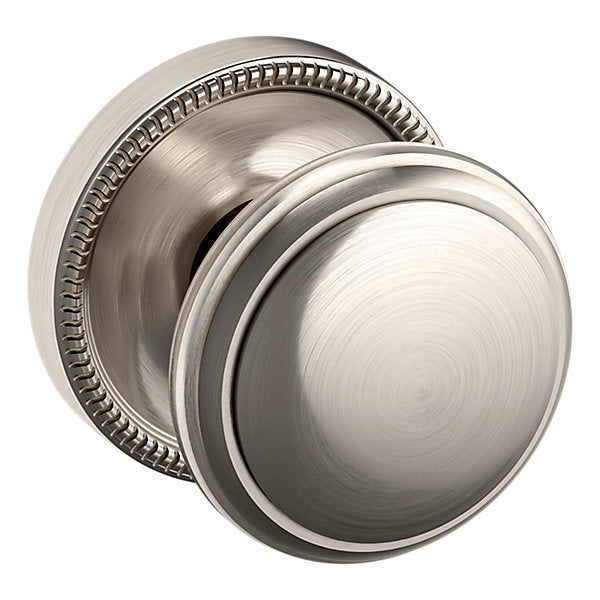 Baldwin Hardware Perilla 5069 con Roseta 5076 — Níquel satinado Lifetime — Paso