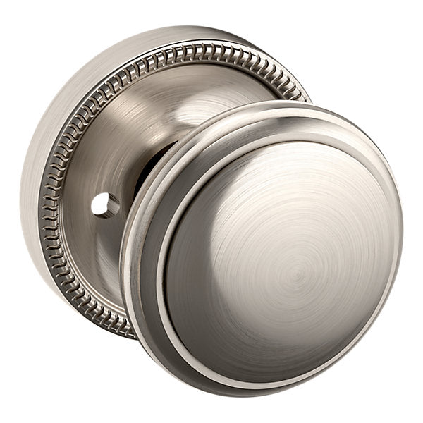 Baldwin Hardware Perilla 5069 con Roseta 5076 — Níquel satinado Lifetime — Privacidad