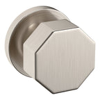 Baldwin Hardware Perilla 5073 con Roseta 5046 — Níquel satinado Lifetime — Dummy completo