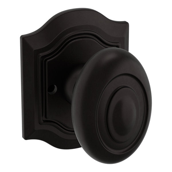 Baldwin Hardware Perilla 5077 Bethpage con Roseta R027 — Bronce aceitado — Privacidad