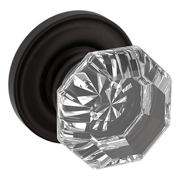 Baldwin Hardware Perilla 5080 Fillmore con Roseta 5048 — Bronce aceitado — Dummy completo