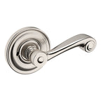 Baldwin Hardware Manija 5103 con Roseta 5048 — Níquel satinado Lifetime — Privacidad