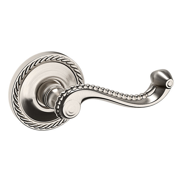 Baldwin Hardware Manija 5104 con Roseta 5004 — Níquel satinado Lifetime — Dummy completo