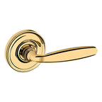 Baldwin Hardware Manija 5106 con Roseta 5048 — Latón pulido Lifetime (PVD) — Dummy completo