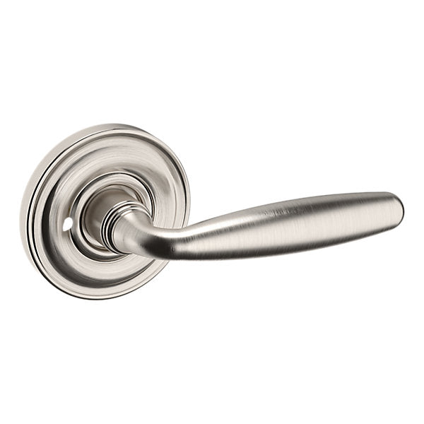 Baldwin Hardware Manija 5106 con Roseta 5048 — Níquel satinado Lifetime — Dummy completo