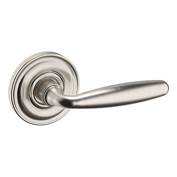 Baldwin Hardware Manija 5106 con Roseta 5048 — Níquel satinado Lifetime — Paso